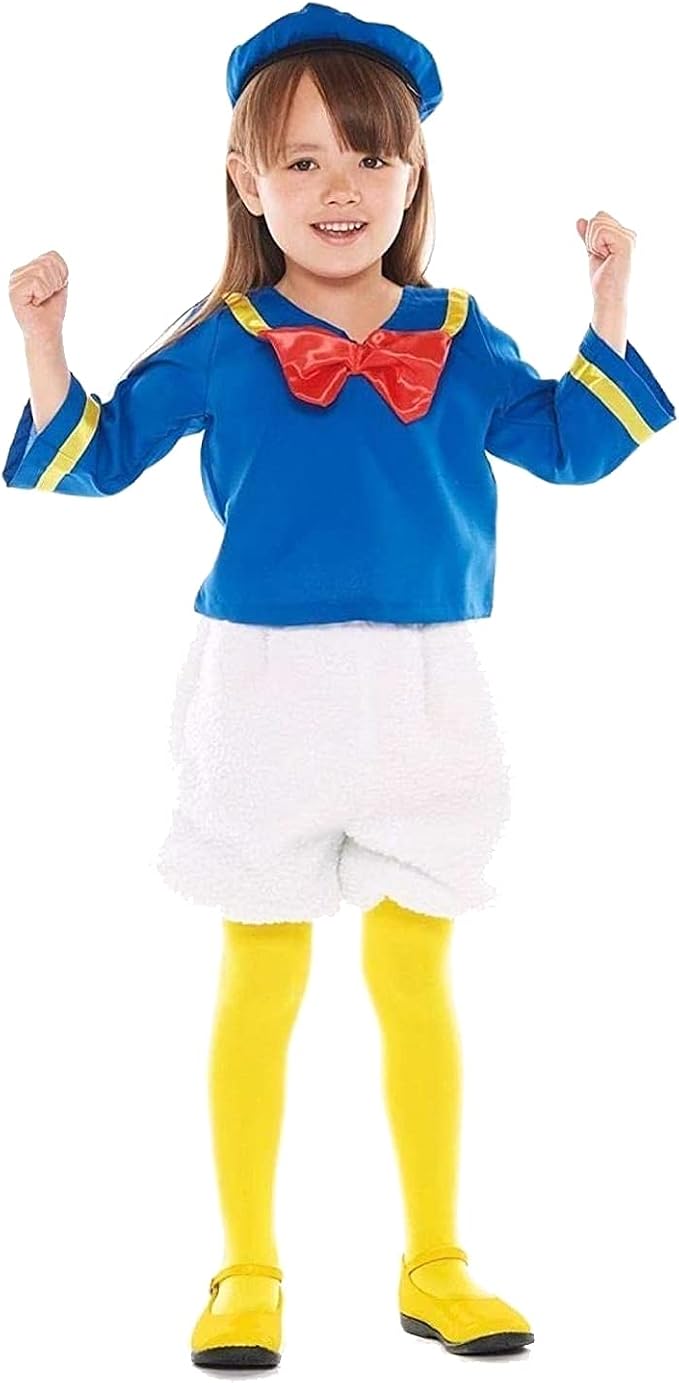 Amazon ドナルドダック コスプレ ドナルド キッズコスチューム 男女共用 子供コスプレ衣装 イベント 仮装 ハロウィン クリスマス コスチューム 文化祭 M キッズコスチューム おもちゃ